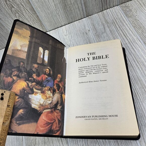 The Holy Bible Authorized KJV Zondervan 1962 Simplified Helps for Bible Study - Picture 4 of 7